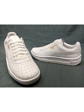 Puma GV Special Jr (GS) Sneakers Leather White Team Gold Boys Size 7 NEW IN BOX!